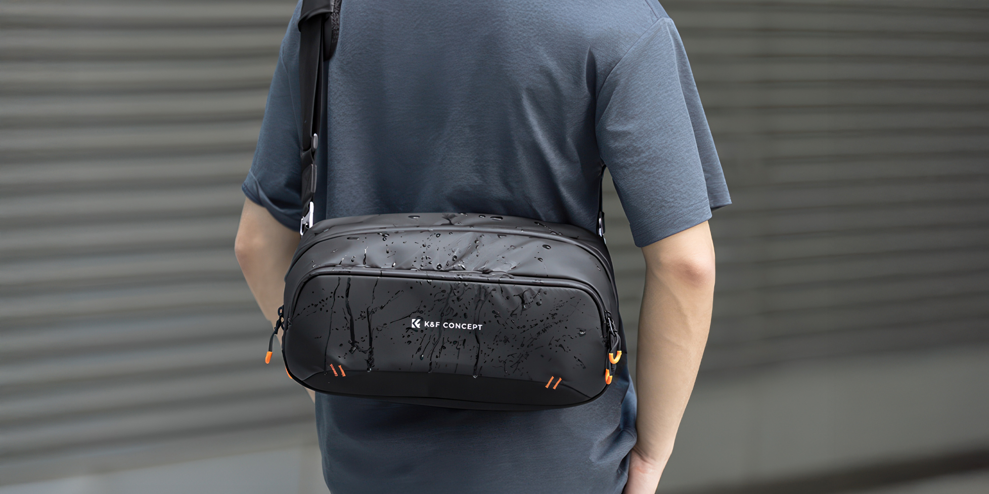 Torba na ramię K&F Concept Urban Wander 17 5 l - czarna - Skuteczna ochrona wnętrza